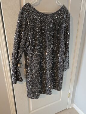 H And M Sequin Tunic Dress Size XL